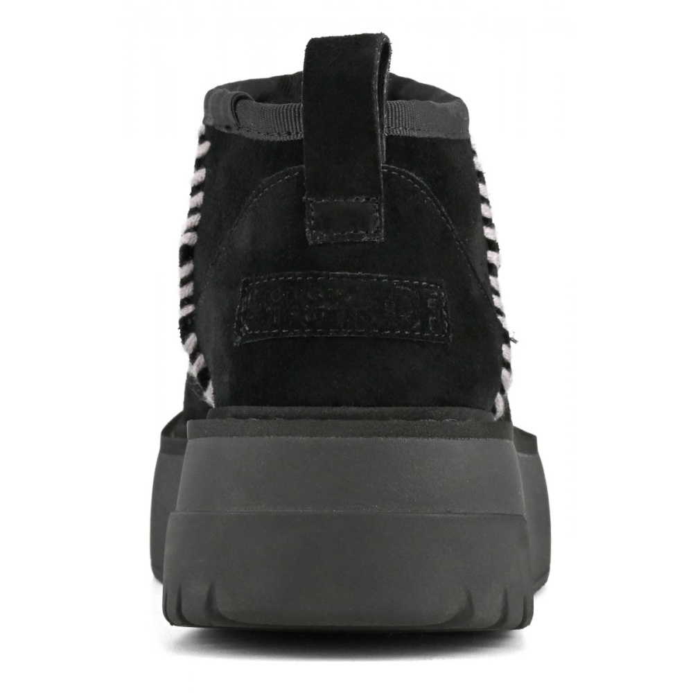セットアップ Colors Black Sole Sneaker Stitching Wool Boot California Of 靴