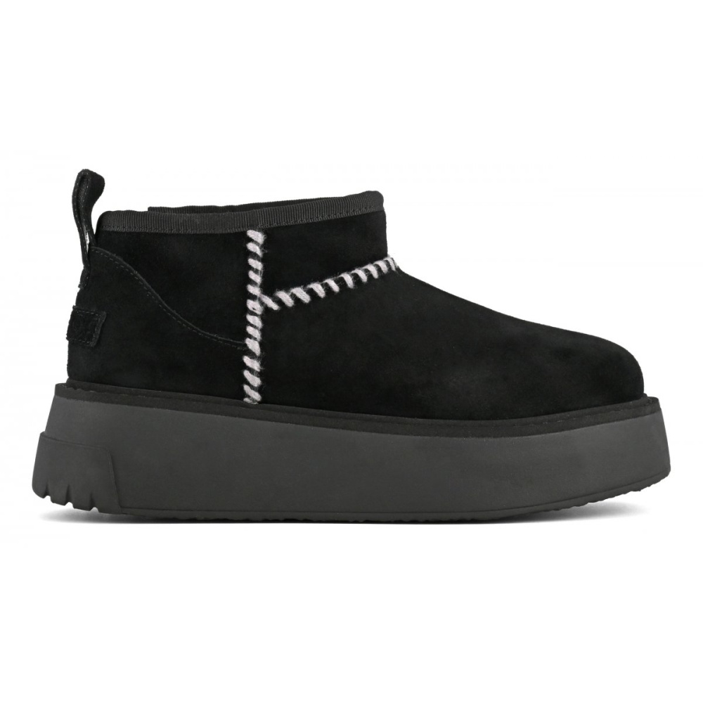 Colors Of California Boot Wool Stitching Sneaker Sole Black Stua klaer interior